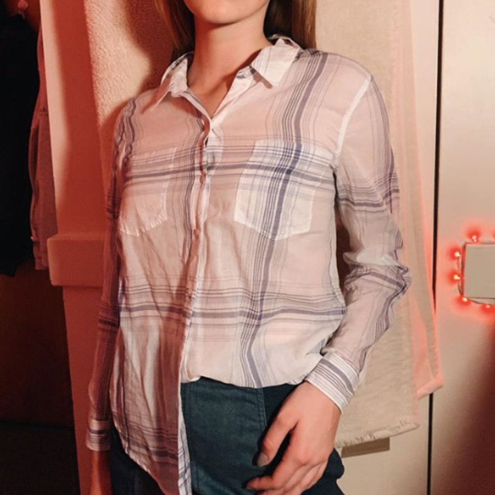 Blue & White Blouse